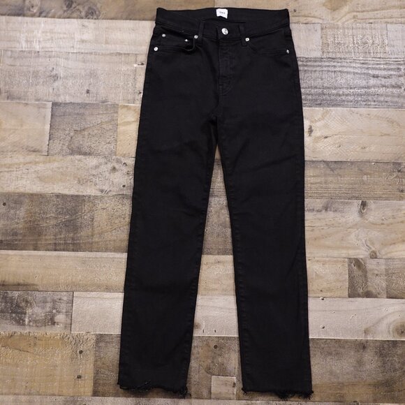 Edwin Denim - Edwin Bree High Rise Straight Leg crop Jeans women's 26 black